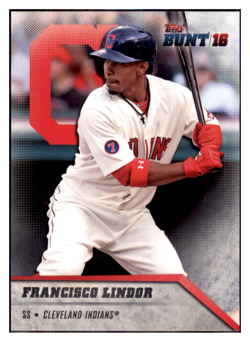 2016 Topps Bunt Francisco Lindor  Cleveland Indians #199 Baseball card   MATV3 simple Xclusive Collectibles