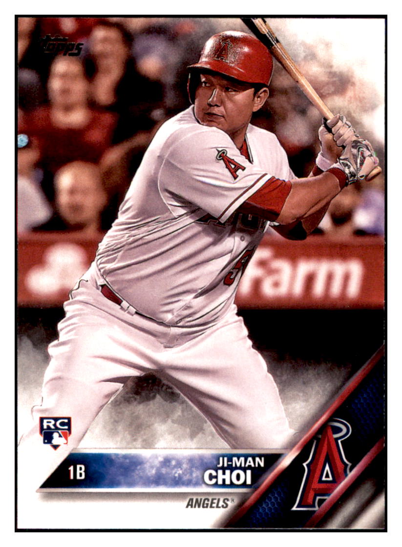 2016 Topps Update Ji-Man Choi Los Angeles Angels #US106 Baseball
card MATV3 simple Xclusive Collectibles