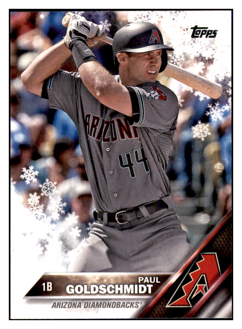 2016 Topps Holiday Paul Goldschmidt  Arizona Diamondbacks #HMW3 Baseball
  card   MATV3 simple Xclusive Collectibles