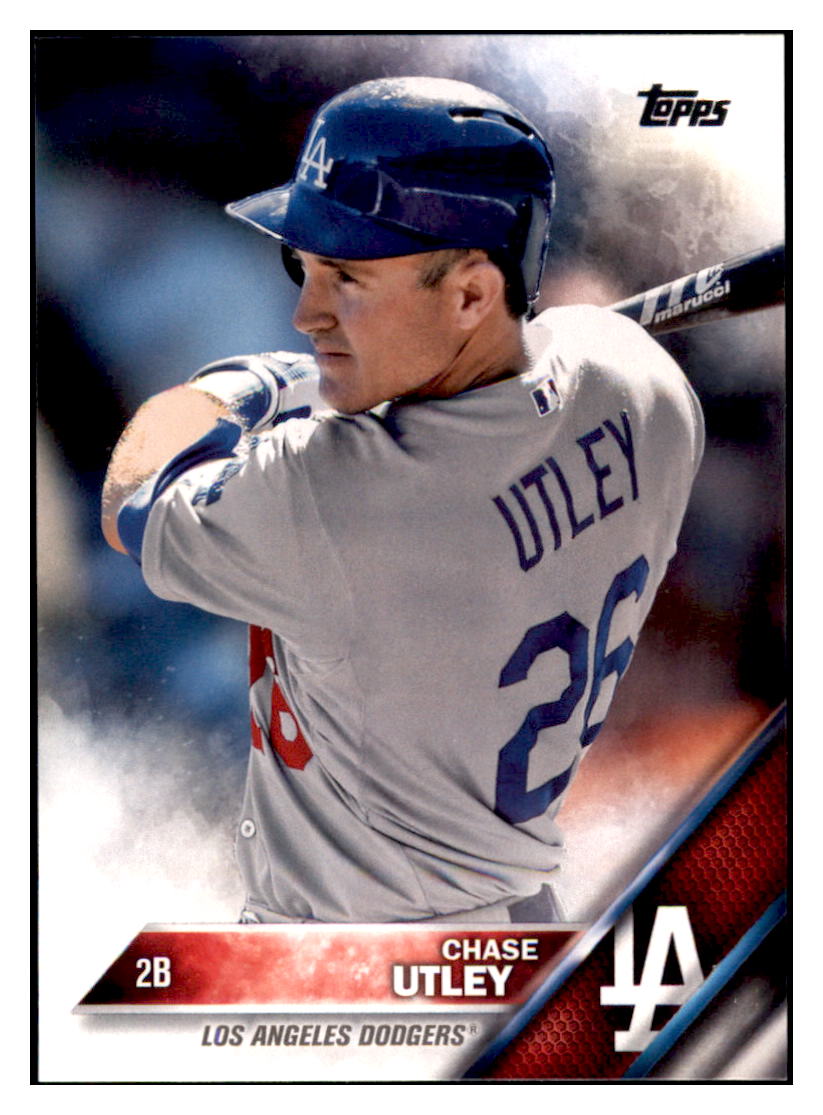 2016 Topps Chase Utley Los Angeles Dodgers #351 Baseball card MATV3 simple Xclusive Collectibles