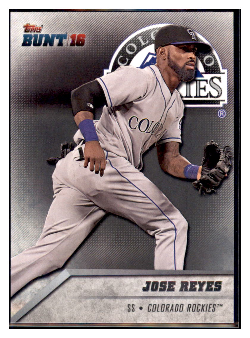 2016 Topps Bunt Jose Reyes Colorado Rockies #151 Baseball card MATV3 simple Xclusive Collectibles