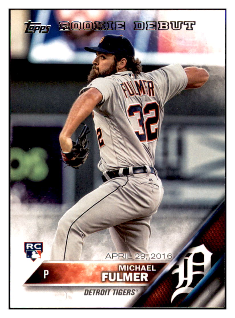 2016 Topps Update Michael Fulmer Detroit Tigers #US204 Baseball card MATV3 simple Xclusive Collectibles