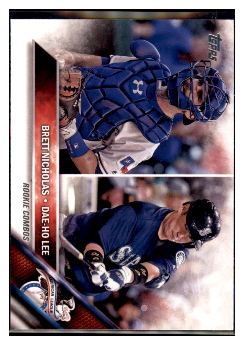2016 Topps Update Brett Nicholas / Dae Ho
  Lee Rookie  Texas Rangers / Seattle
  Mariners #US57 Baseball card   MATV3 simple Xclusive Collectibles