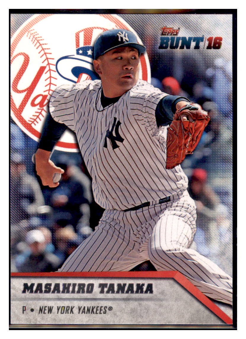 2016 Topps Bunt Masahiro Tanaka  New York Yankees #104 Baseball card   MATV3 simple Xclusive Collectibles   