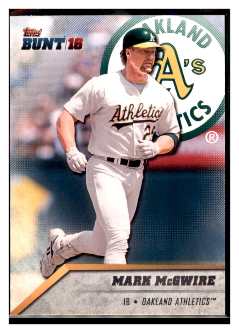 2016 Topps Bunt Mark McGwire  Oakland Athletics #66 Baseball card   MATV3 simple Xclusive Collectibles