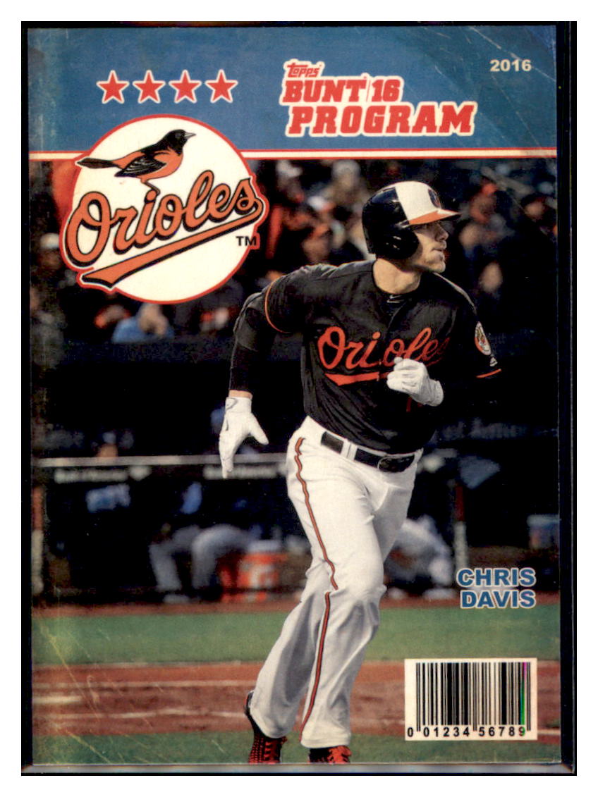 2016 Topps Bunt Chris Davis  Baltimore Orioles #P-3 Baseball card   MATV3 simple Xclusive Collectibles