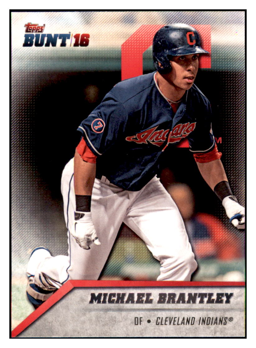 2016 Topps Bunt Michael Brantley  Cleveland Indians #80 Baseball card   MATV3 simple Xclusive Collectibles