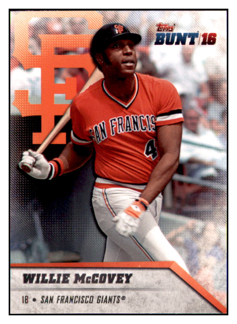 2016 Topps Bunt Willie McCovey San Francisco Giants #50 Baseball card MATV3 simple Xclusive Collectibles