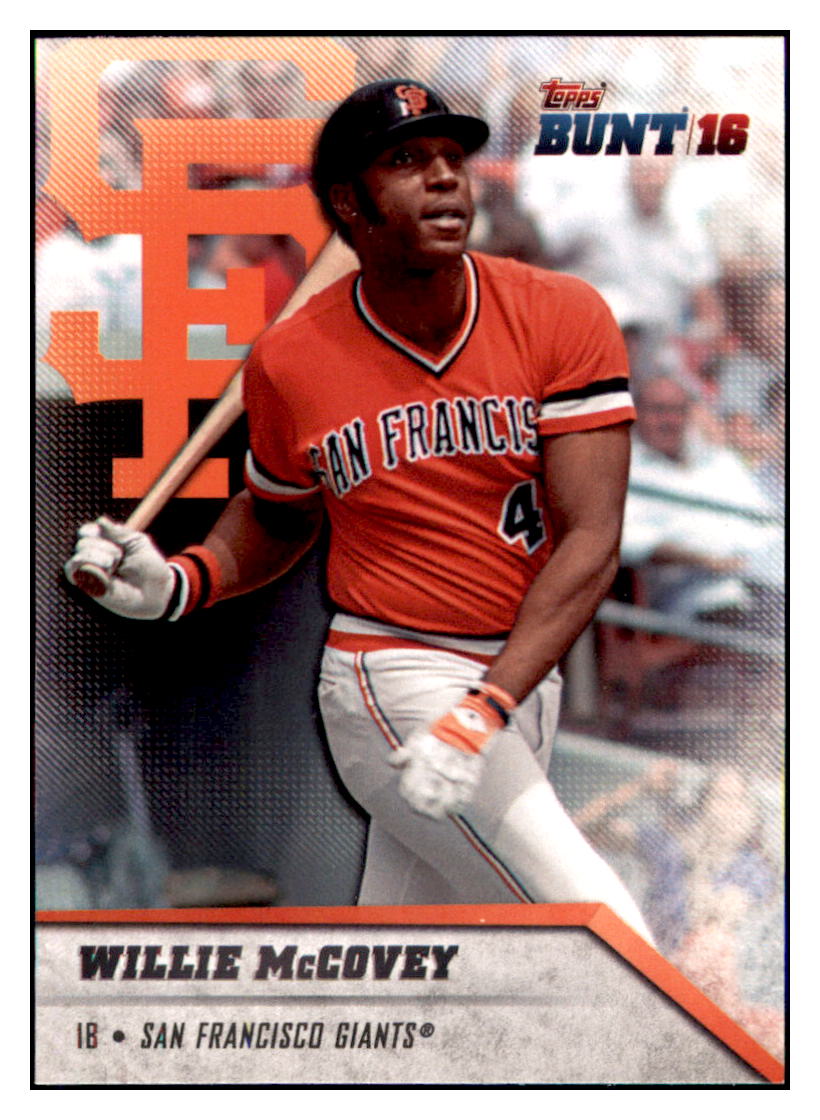 2016 Topps Bunt Willie McCovey San Francisco Giants #50 Baseball card MATV3