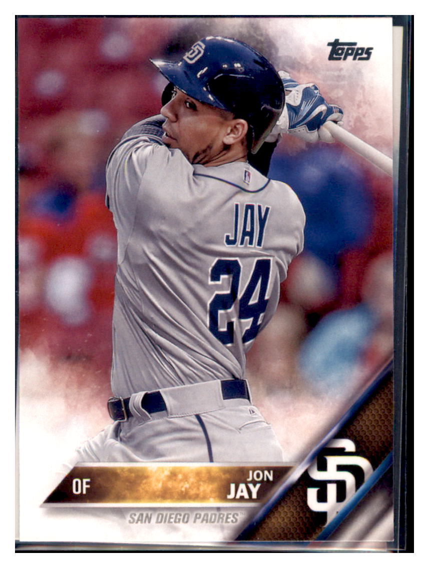 2016 Topps San Diego Padres Jon Jay San Diego Padres #SDP-7 Baseball card MATV3 simple Xclusive Collectibles