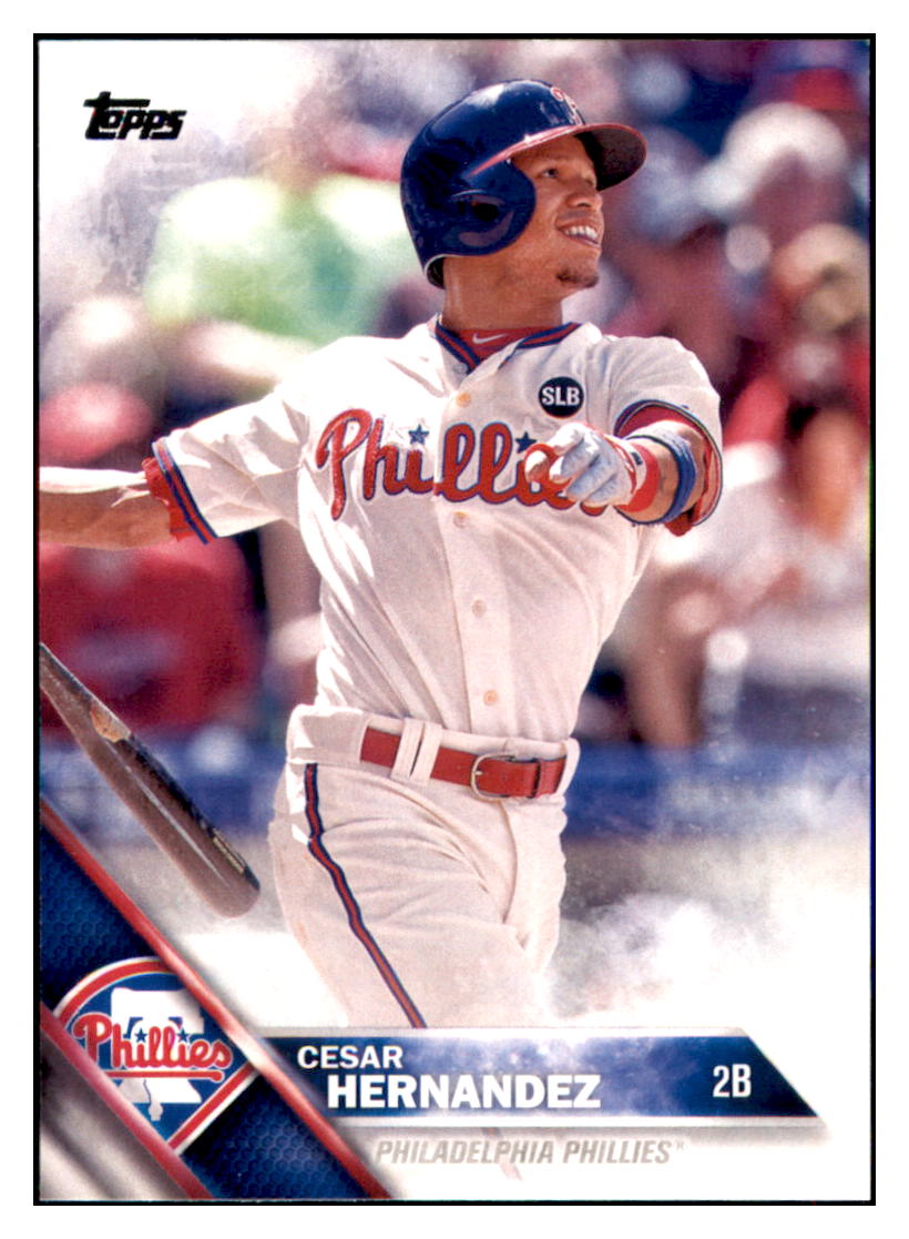 2016 Topps Cesar Hernandez  Philadelphia Phillies #421 Baseball
  card   MATV3 simple Xclusive Collectibles