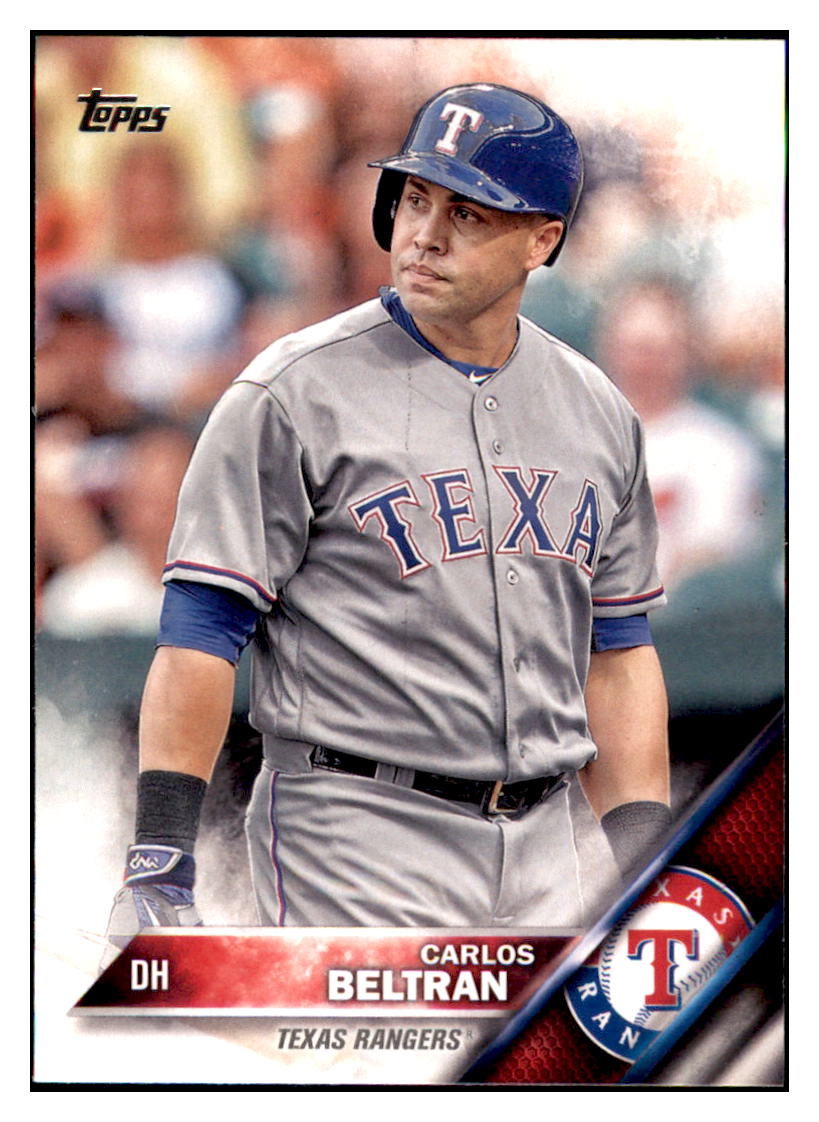 2016 Topps Update Carlos Beltran  Texas Rangers #US195 Baseball card   MATV3 simple Xclusive Collectibles