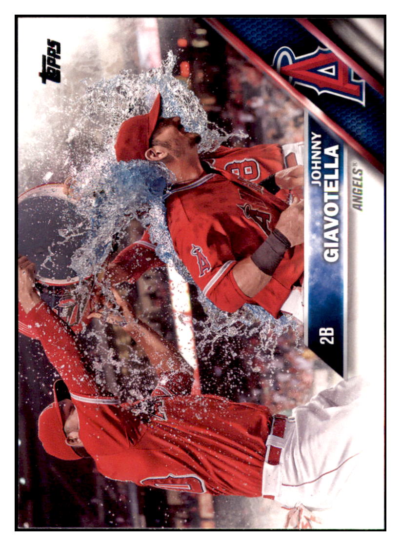 2016 Topps Johnny Giavotella Los Angeles Angels #657 Baseball card MATV3 simple Xclusive Collectibles