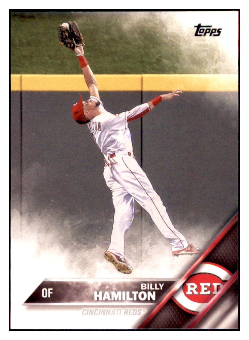 2016 Topps Billy Hamilton Cincinnati Reds #609 Baseball card MATV3 simple Xclusive Collectibles