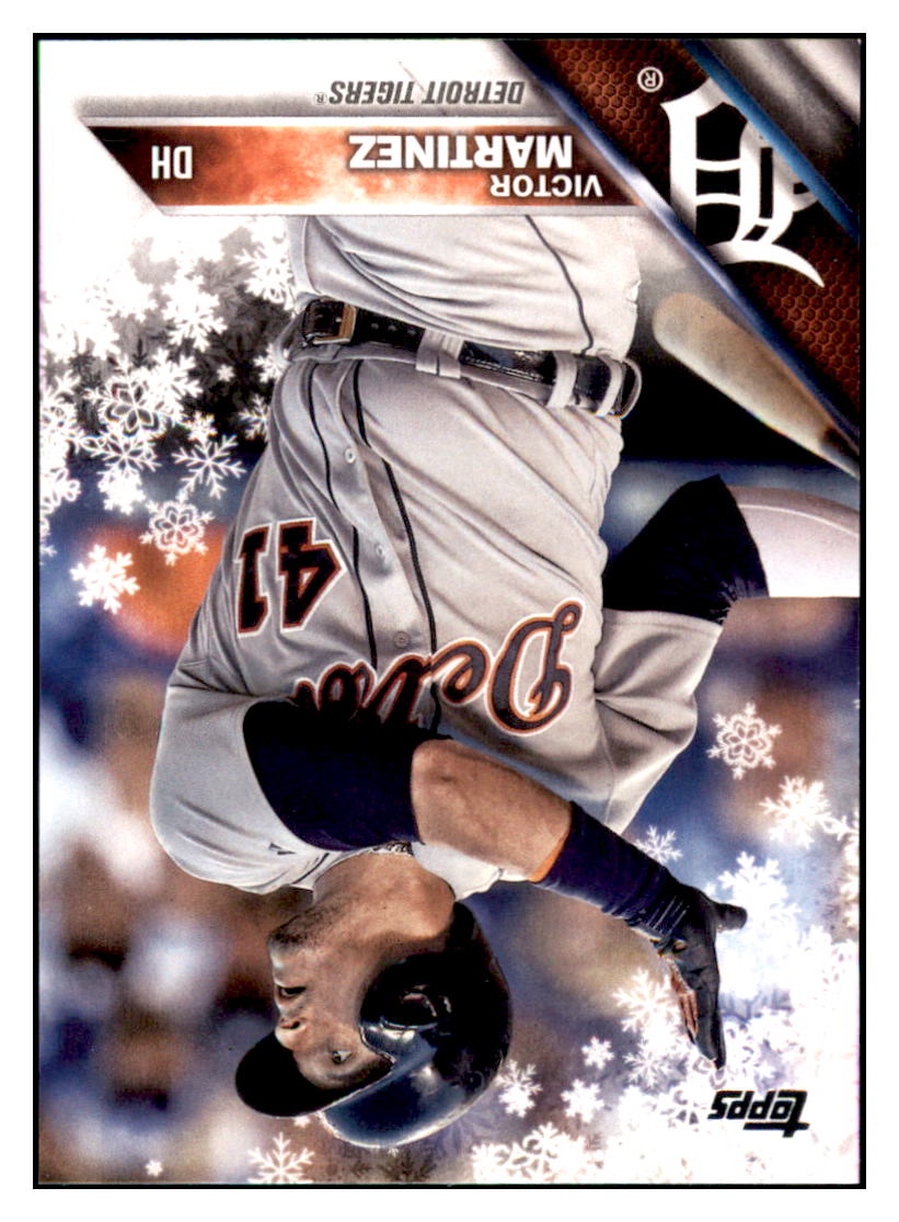 2016 Topps Holiday Victor Martinez Detroit Tigers #HMW191 Baseball card MATV3 simple Xclusive Collectibles