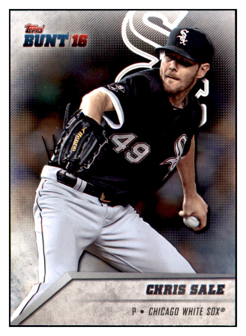 2016 Topps Bunt Chris Sale  Chicago White Sox #163 Baseball card   MATV3 simple Xclusive Collectibles