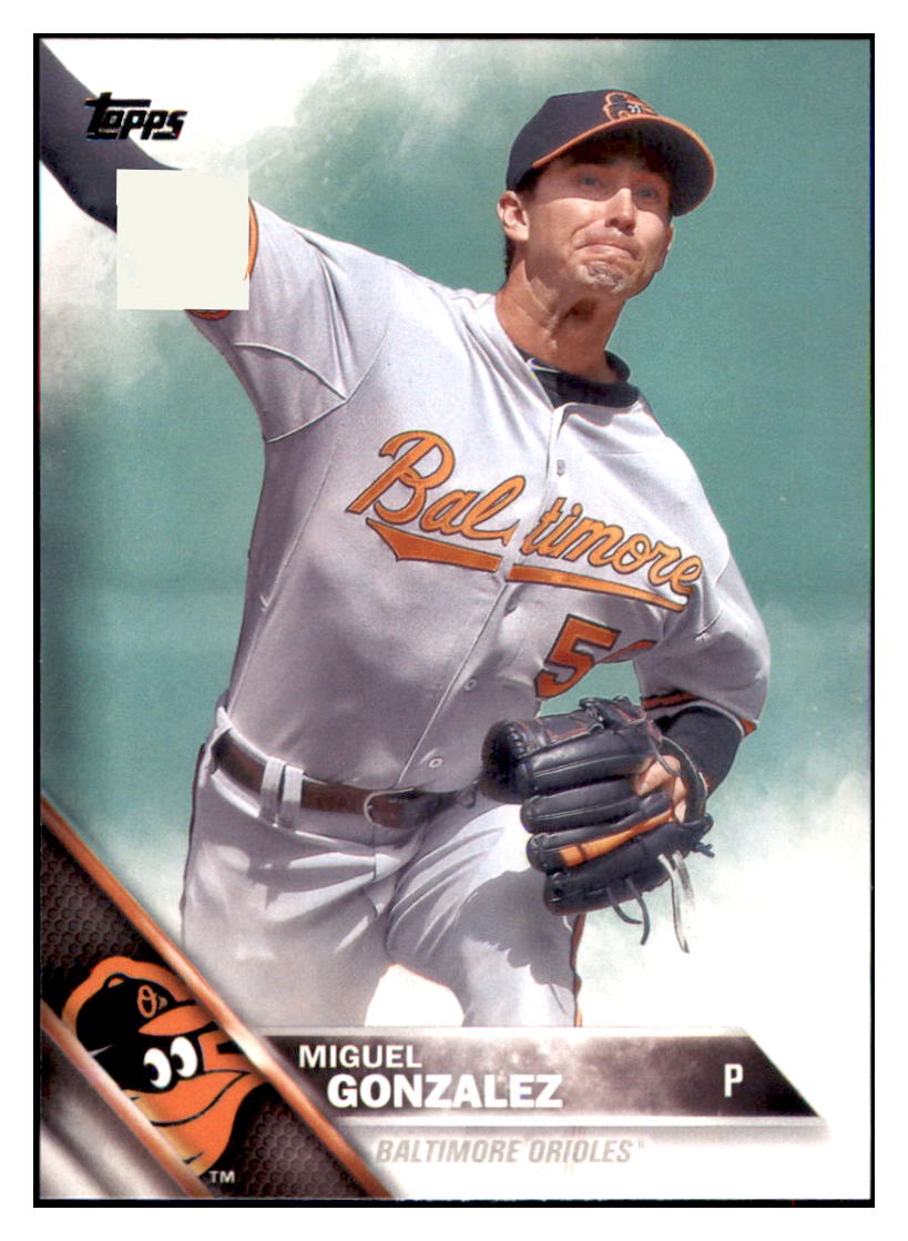 2016 Topps Baltimore Orioles Miguel
  Gonzalez  Baltimore Orioles #BO-16
  Baseball card   MATV3 simple Xclusive Collectibles