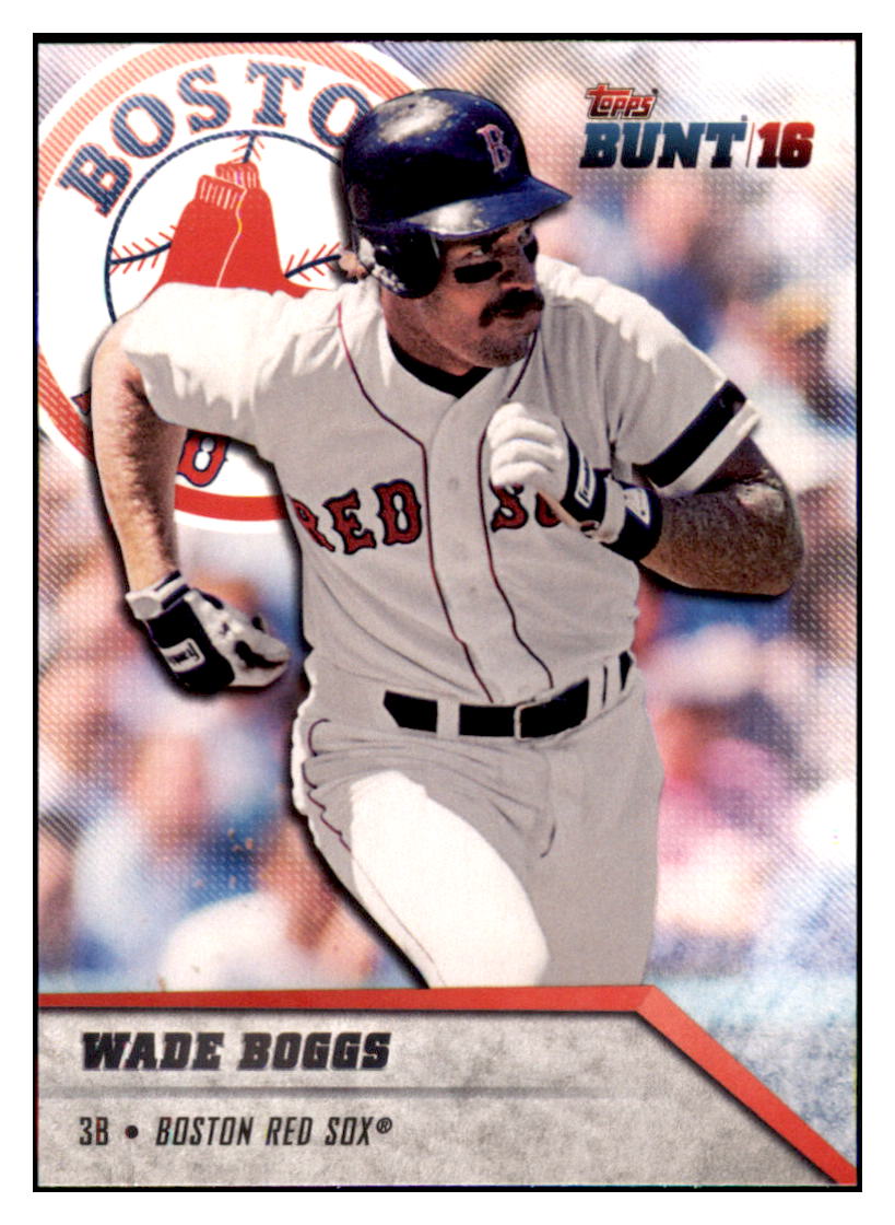 2016 Topps Bunt Wade Boggs  Boston Red Sox #35 Baseball card   MATV3 simple Xclusive Collectibles