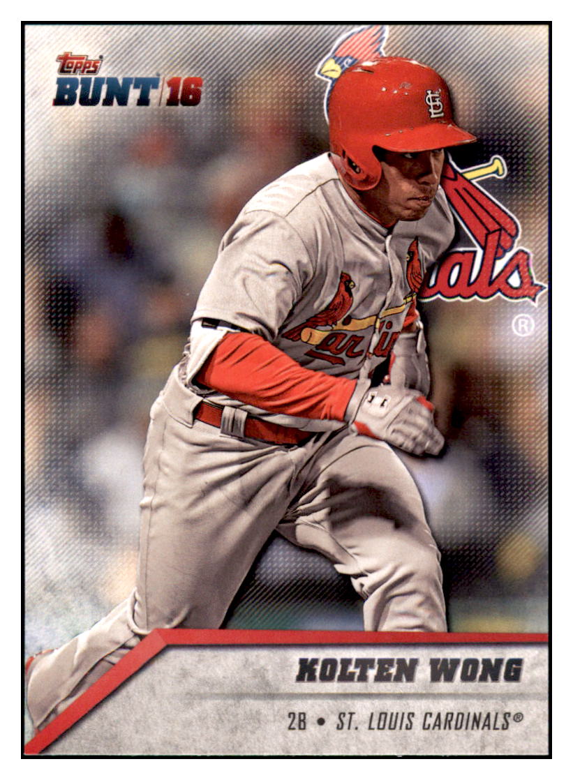 2016 Topps Bunt Kolten Wong St. Louis Cardinals #142 Baseball card MATV3 simple Xclusive Collectibles