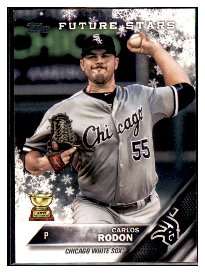 2016 Topps Holiday Carlos Rodon  Chicago White Sox #HMW185 Baseball
  card   MATV3 simple Xclusive Collectibles