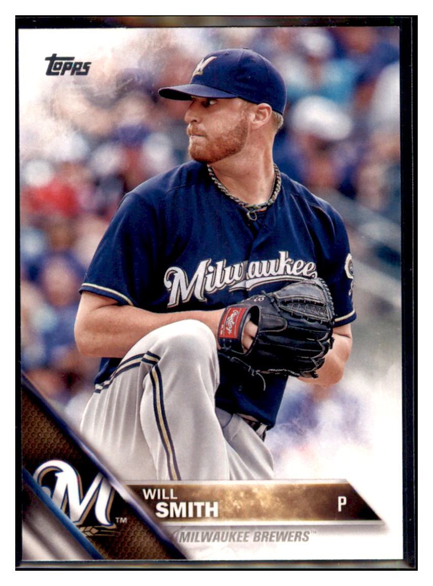 2016 Topps Will Smith  Milwaukee Brewers #670 Baseball card   MATV3 simple Xclusive Collectibles