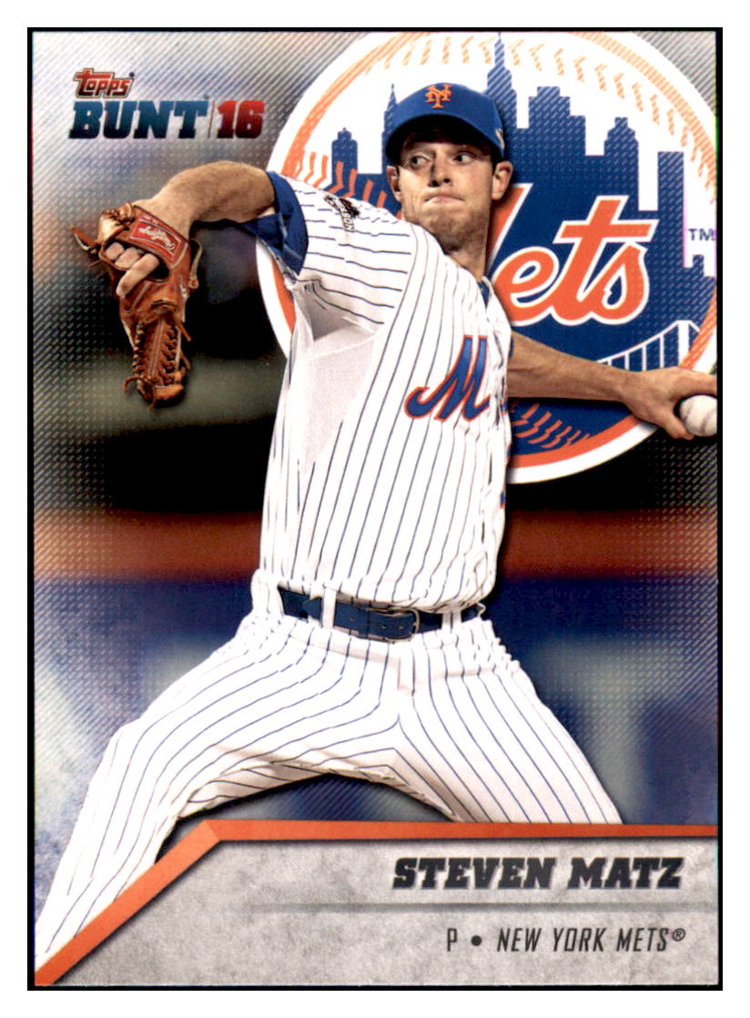 2016 Topps Bunt Steven Matz  New York Mets #45 Baseball card   MATV3 simple Xclusive Collectibles