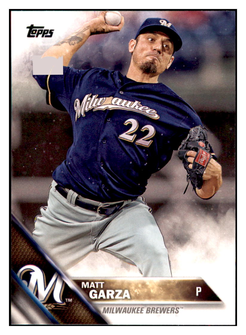 2016 Topps Matt Garza Milwaukee Brewers #228 Baseball card MATV3 simple Xclusive Collectibles