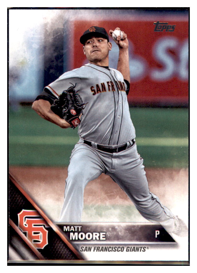 2016 Topps Update Matt Moore San Francisco Giants #US148 Baseball
card MATV3 simple Xclusive Collectibles