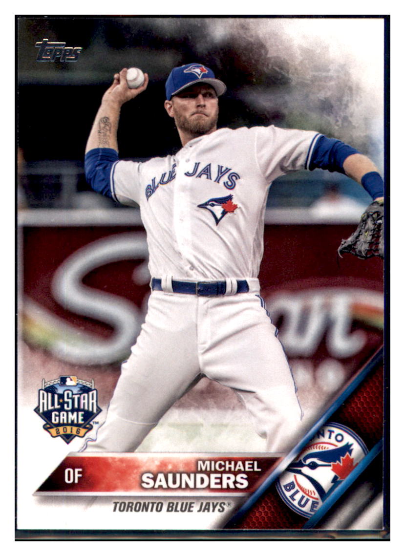 2016 Topps Update Michael Saunders Toronto Blue Jays #US267 Baseball card MATV3 simple Xclusive Collectibles