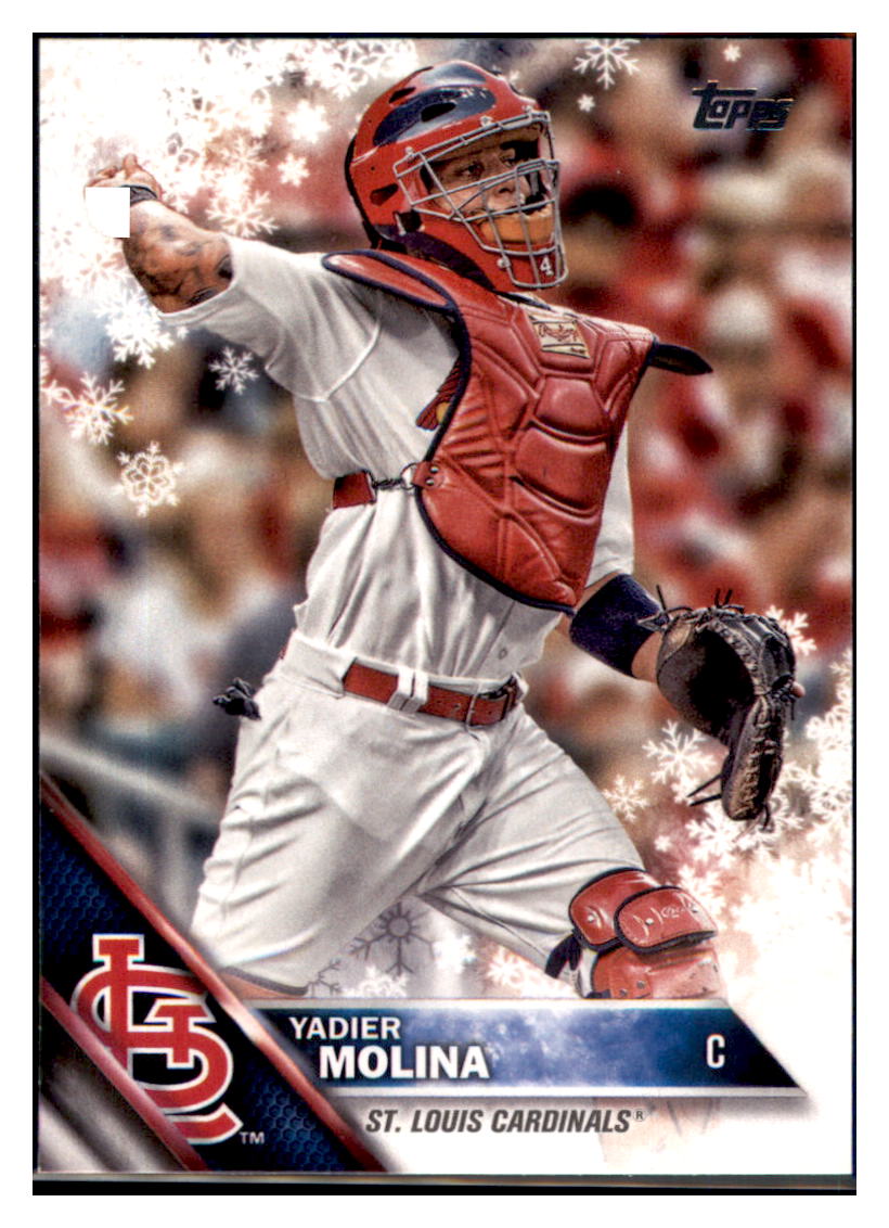 2016 Topps Holiday Yadier Molina  St. Louis Cardinals #HMW183 Baseball
  card   MATV3 simple Xclusive Collectibles