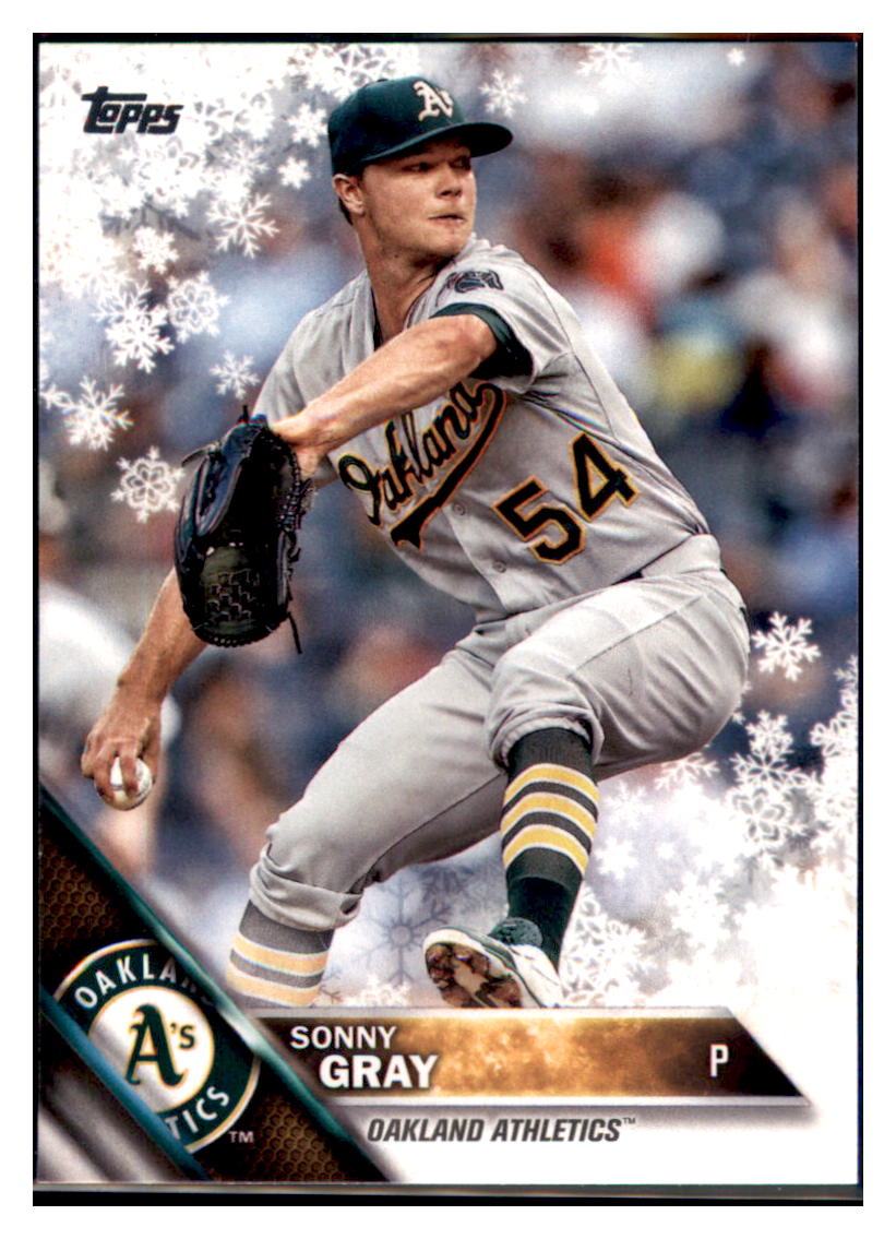 2016 Topps Sonny Gray  Oakland Athletics #4 Baseball card   MATV3 simple Xclusive Collectibles