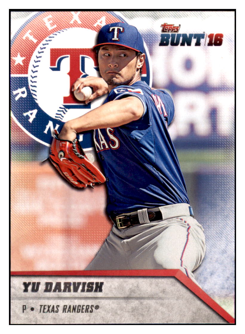 2016 Topps Bunt Yu Darvish  Texas Rangers #159 Baseball card   MATV3 simple Xclusive Collectibles