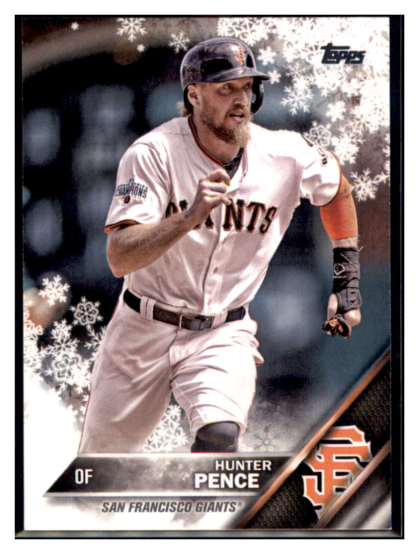 2016 Topps Hunter Pence San Francisco Giants #154 Baseball
card MATV3 simple Xclusive Collectibles