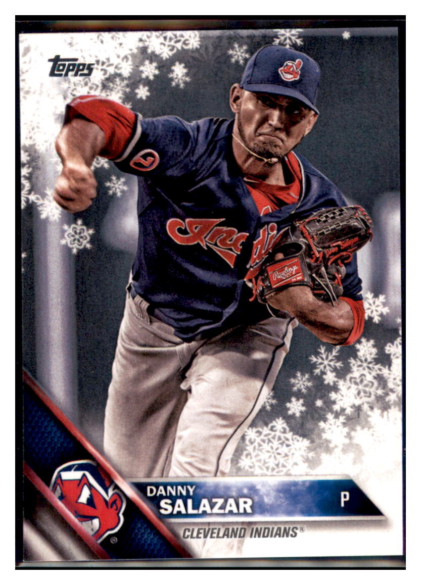 2016 Topps Holiday Danny Salazar  Cleveland Indians #HMW190 Baseball
  card   MATV3_1a simple Xclusive Collectibles