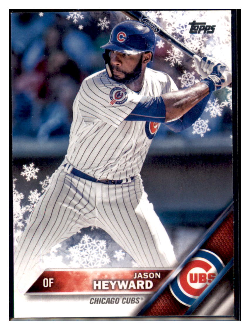 2016 Topps Holiday Jason Heyward Chicago Cubs #R-JHE Baseball card MATV3_1b simple Xclusive Collectibles