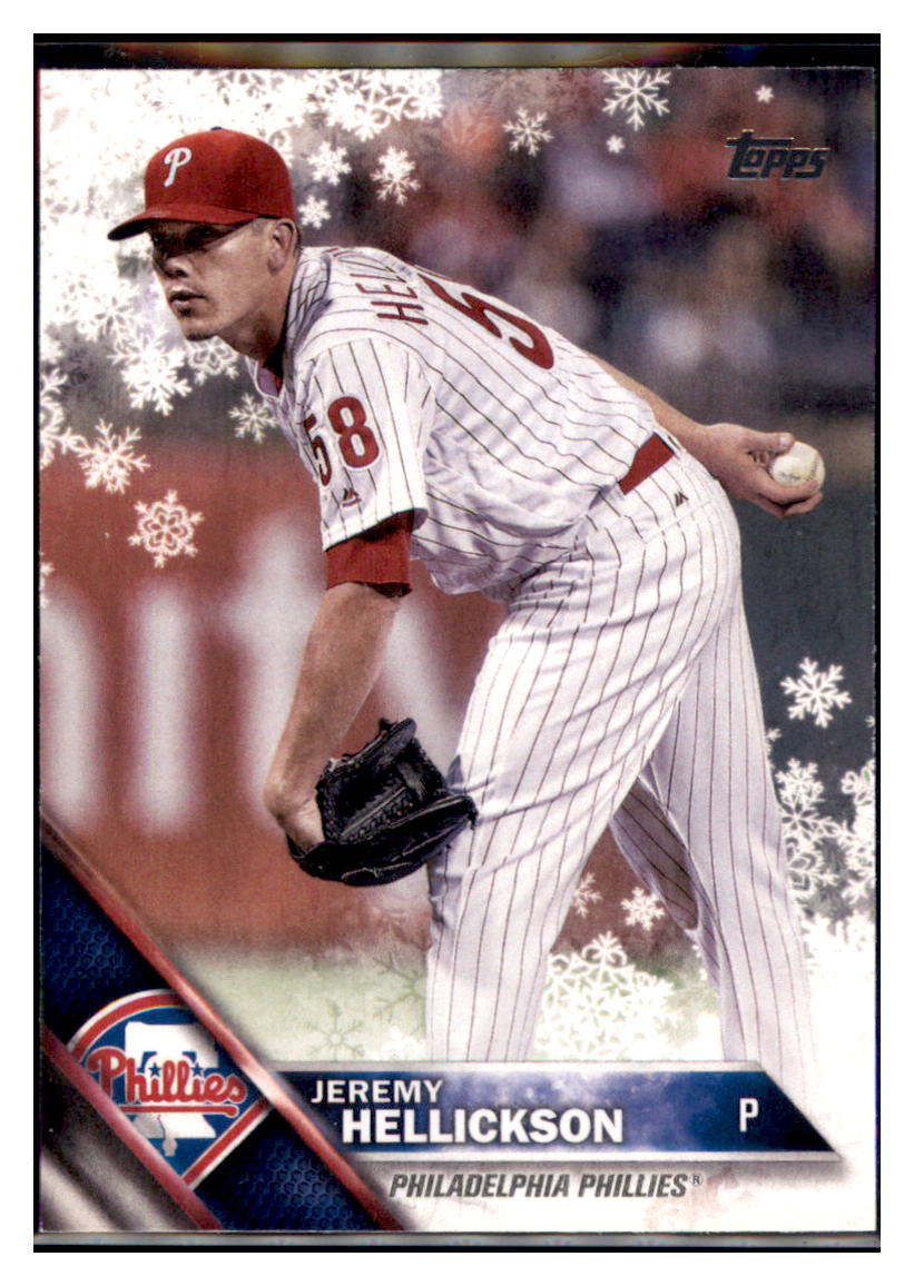 2016 Topps Update Jeremy Hellickson  Philadelphia Phillies #US185 Baseball
  card   MATV3 simple Xclusive Collectibles