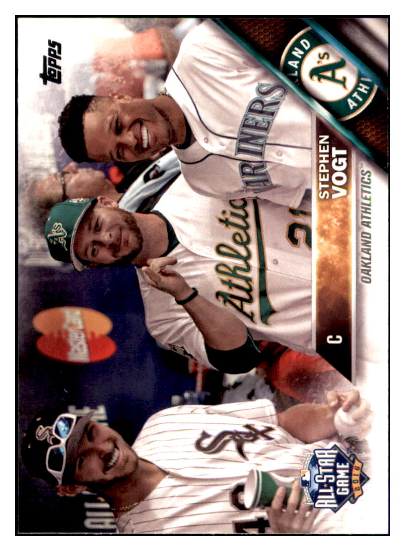 2016 Topps Update Stephen Vogt Oakland Athletics #US86 Baseball card MATV4 simple Xclusive Collectibles