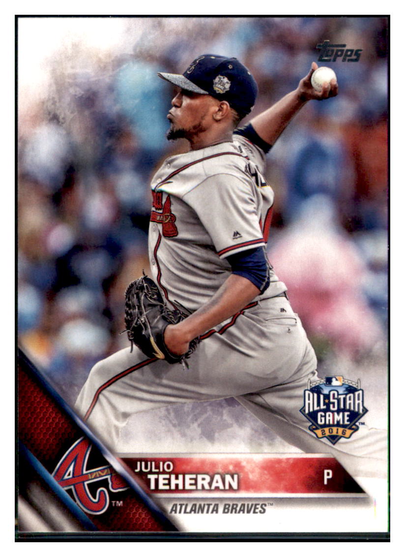 2016 Topps Update Julio Teheran  Atlanta Braves #US299 Baseball card   MATV4 simple Xclusive Collectibles