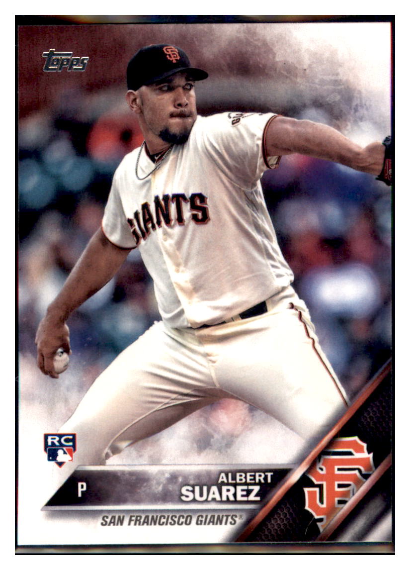 2016 Topps Update Albert Suarez San Francisco Giants #US224 Baseball
card MATV4 simple Xclusive Collectibles