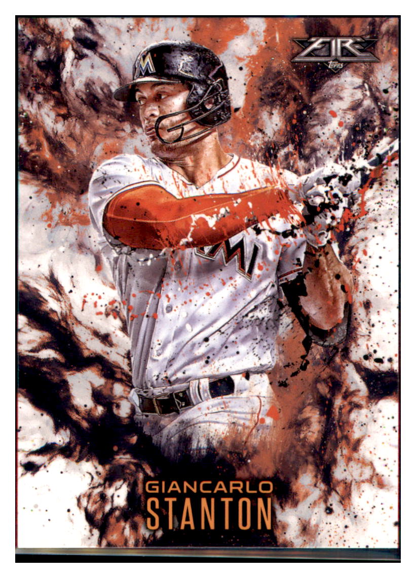 2016 Topps Update Giancarlo Stanton  Miami Marlins #F-15 Baseball card   MATV4 simple Xclusive Collectibles