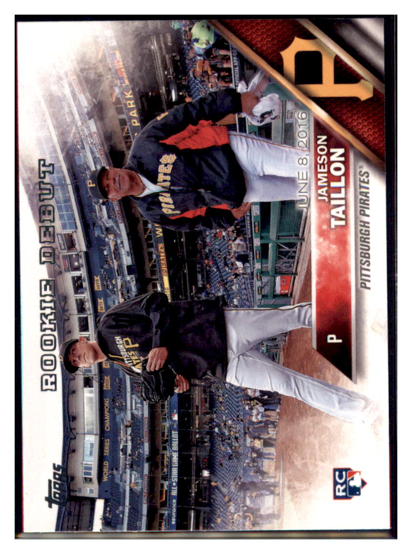 2016 Topps Update Jameson Taillon  Pittsburgh Pirates #US157 Baseball
  card   MATV4 simple Xclusive Collectibles