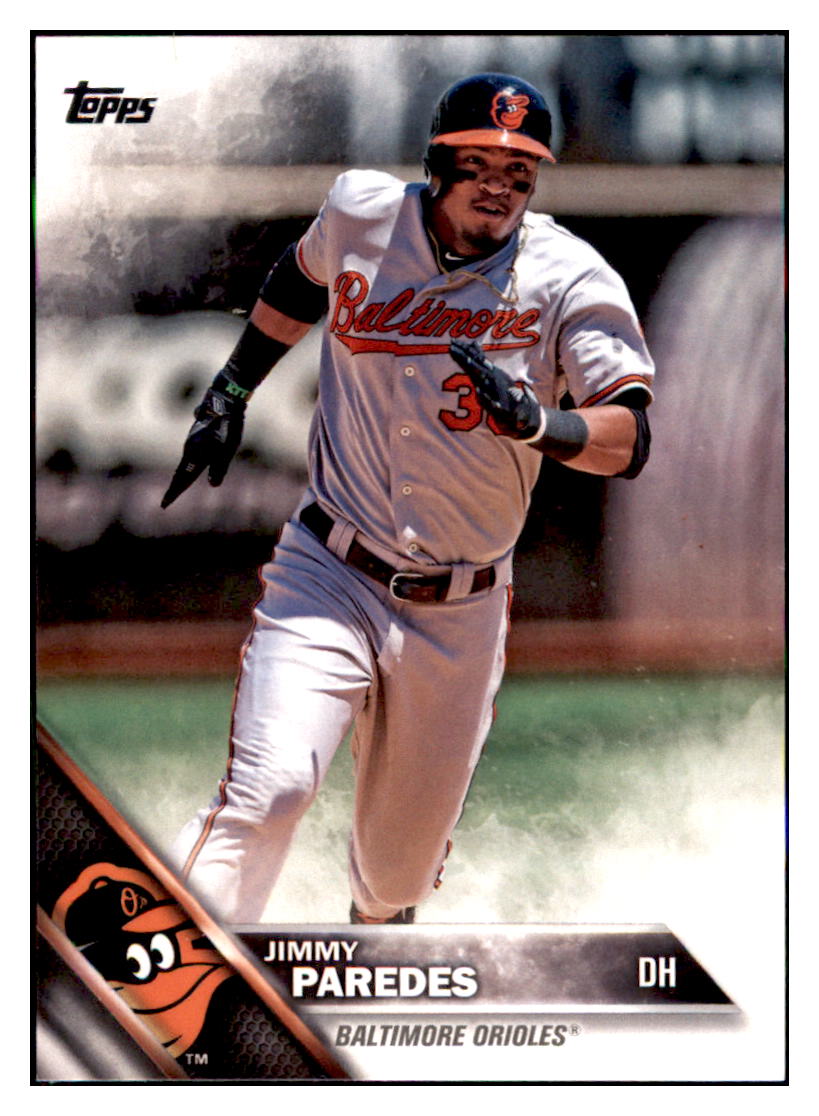 2016 Topps Jimmy Paredes Baltimore Orioles #6 Baseball card MATV4 simple Xclusive Collectibles