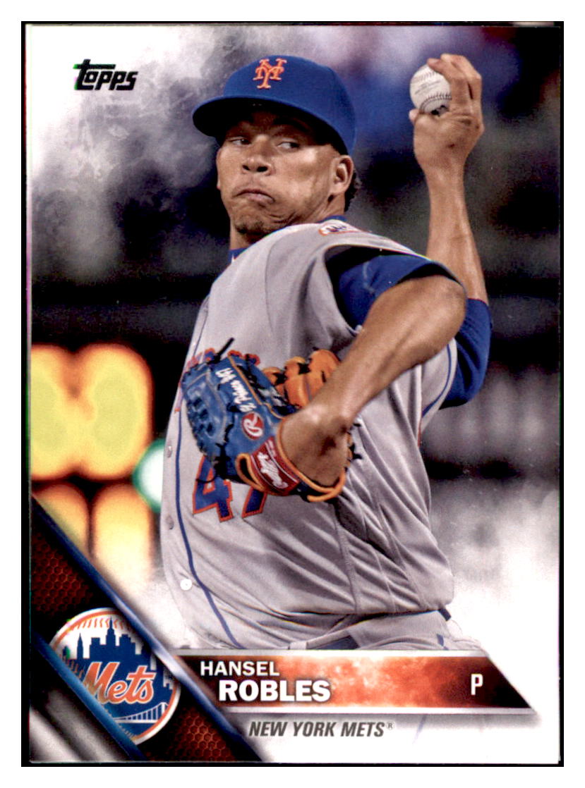 2016 Topps Update Hansel Robles  New York Mets #US293 Baseball card   MATV4 simple Xclusive Collectibles