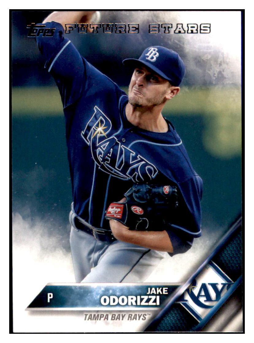 2016 Topps Jake Odorizzi  Tampa Bay Rays #316 Baseball card   MATV4 simple Xclusive Collectibles