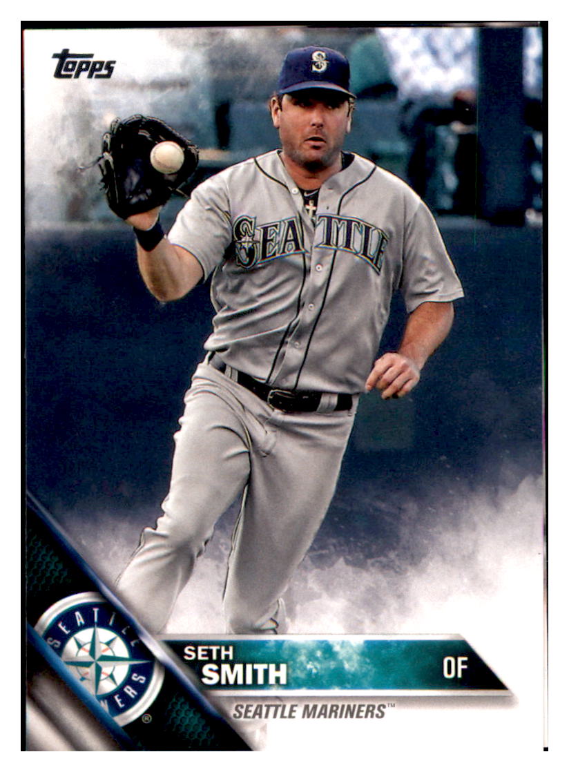 2016 Topps Seth Smith  Seattle Mariners #348 Baseball card   MATV4 simple Xclusive Collectibles