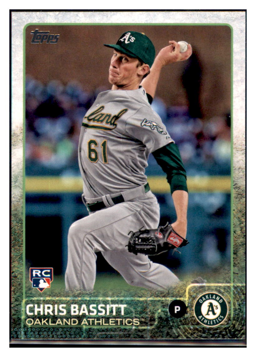 2015 Topps Chris Bassitt  Oakland Athletics #580 Baseball card   MATV4 simple Xclusive Collectibles