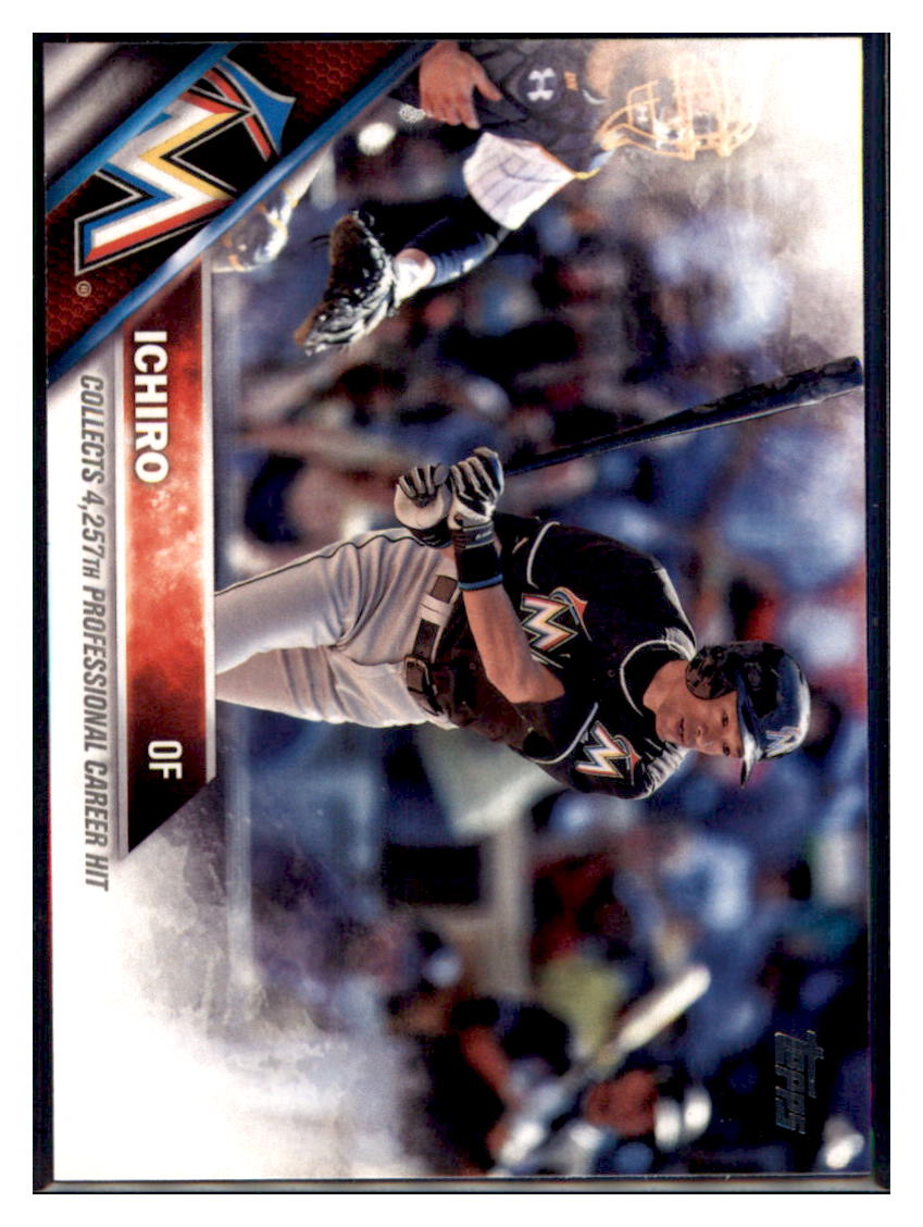 2016 Topps Update Ichiro  Miami Marlins #US260 Baseball card   MATV4 simple Xclusive Collectibles