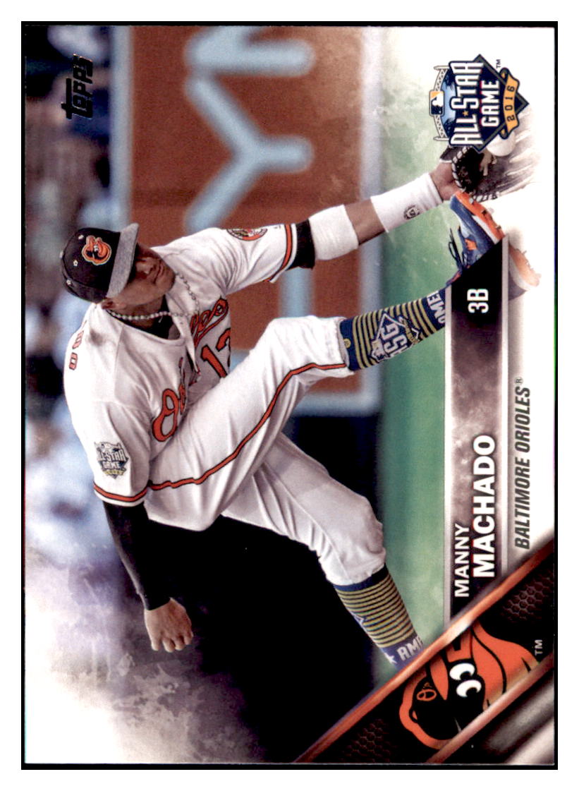 2016 Topps Update Manny Machado Baltimore Orioles #US1 Baseball card MATV4 simple Xclusive Collectibles