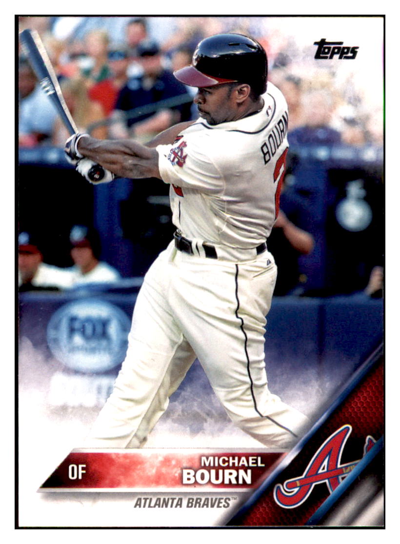 2016 Topps Michael Bourn Atlanta Braves #82 Baseball card MATV4 simple Xclusive Collectibles