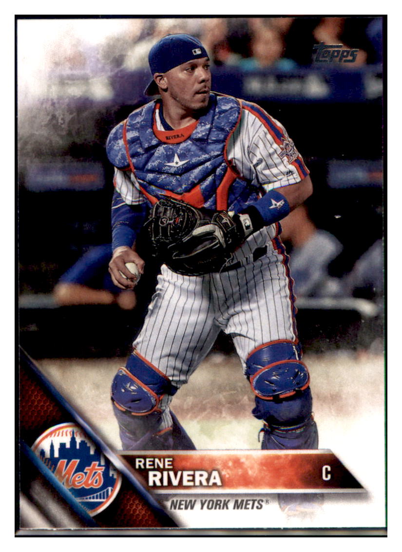 2016 Topps Update Rene Rivera  New York Mets #US107 Baseball card   MATV4 simple Xclusive Collectibles